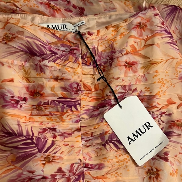 Fie Floral Silk Maxi Skirt by AMUR - Picture 3 of 10